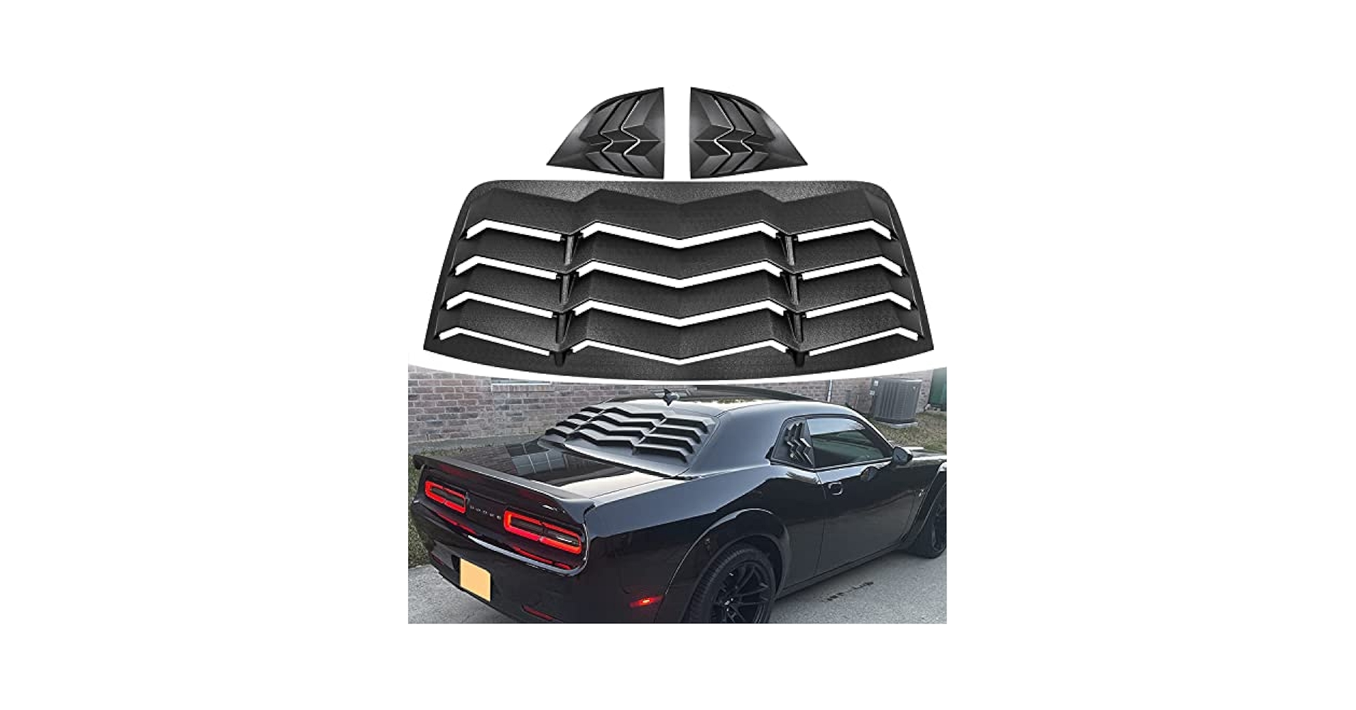Amazon.com: Bonbo Rear+Side Window Louver Fits for Dodge